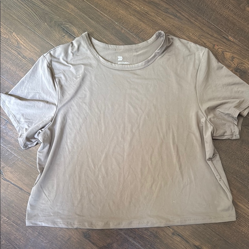 All in Motion Short Sleeve Tee in Tan